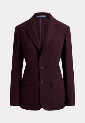 Polo Ralph Lauren, SINGLE BREASTED WOOL CREPE BLAZER - Blazer - midnight merlot