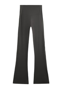 HIGH RISE RIB COMFORTLUX FLARE - Tights - mottled dark grey
