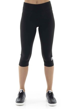 LEONE 1947, WOMAN SHORT BLACK&WHITE - Legging (type pantalon) - black