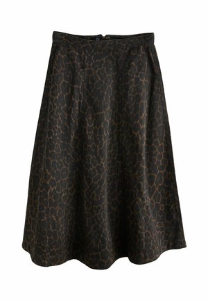 Next, REGULAR FIT - DENIM MAXI SKIRT - Maxisukňa - leopard