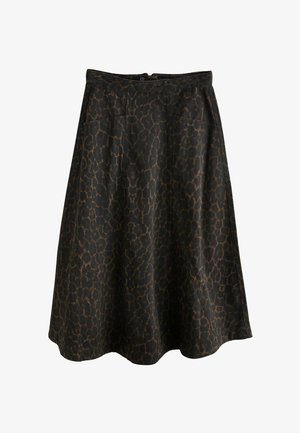 Next, REGULAR FIT - DENIM MAXI SKIRT - Maxirock - leopard