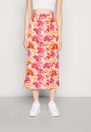 VIDRESSI ANCLE SLIT SKIRT - Jupe trapèze - orange