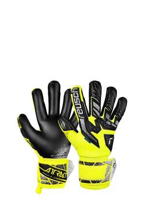 ATTRAKT FREEGEL - Goalkeeping gloves - safe yell silver black