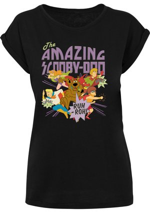 EXTENDED SHOULDER SCOOBY DOO THE AMAZING SCOOBY - T-shirt imprimé - black