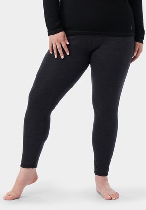 Sorte leggings med en glat tekstur, tætsiddende design og ankel-længde. Ingen synlige mønstre eller hardware-detaljer.