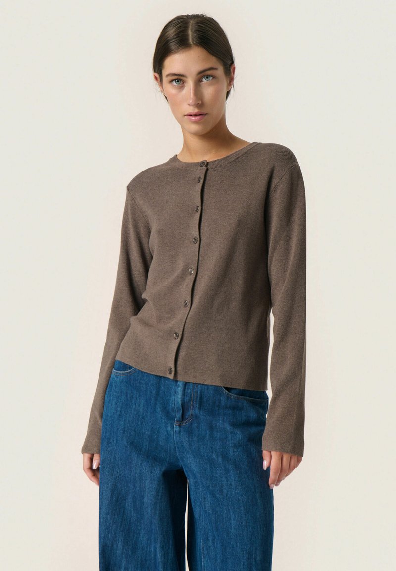 Soaked in Luxury SPINA REGULAR  - Adīta jaka - major brown melange