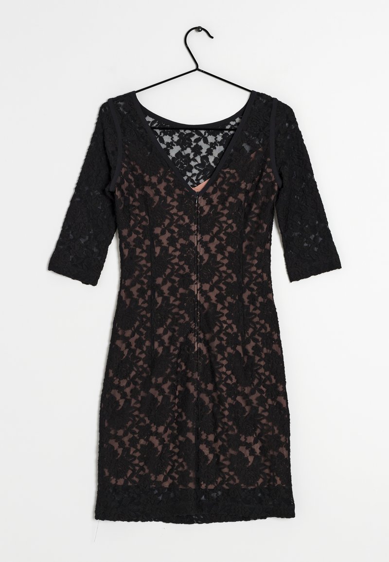 Robe De Soirée Noire Sisley - Décolleté Orné, Taille S, Neuf Avec étiquettes