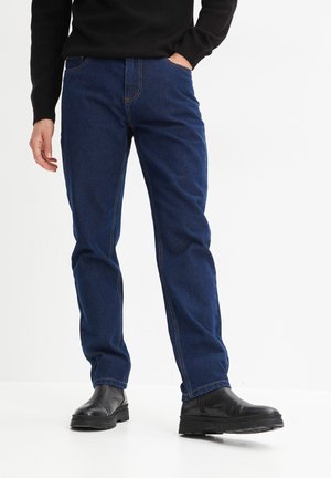 MIT SEITLICHEM DEHNBUND - Jeans a sigaretta - blue