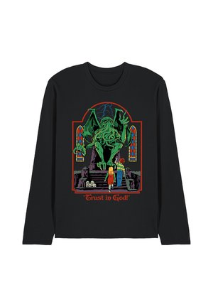 Cotton Soul, STEVEN RHODES TRUST IN GOD - Long sleeved top - black