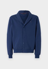 Tommy Hilfiger BONDED SHAWL CARDIGAN - Zip-up sweatshirt - preppy navy