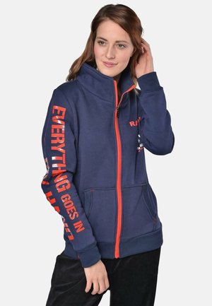 Zip-up sweatshirt - nachtblau