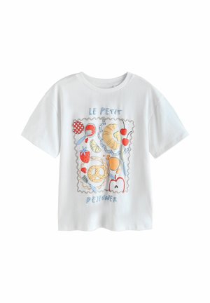 REGULAR FIT - GRAPHIC - T-Shirt print - white breakfast