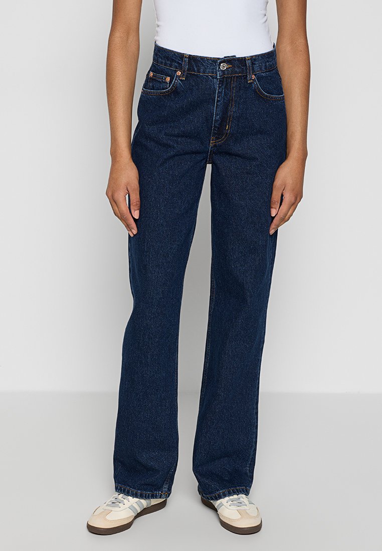 Woodbird Wijde jeans blauw