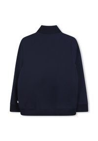 BOSS Kidswear JUNIOR - Majica s kapuljačom i patentnim zatvaračem - navy