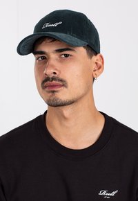 Reell SINGLE SCRIPT - Cap - dark green ribcord