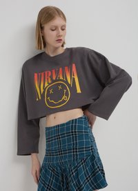 Calliope CROP IMPRIMÉ ROCK - Felpa - gris