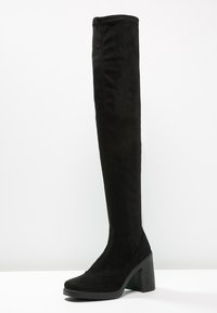 Topshop Botas mosqueteras - black