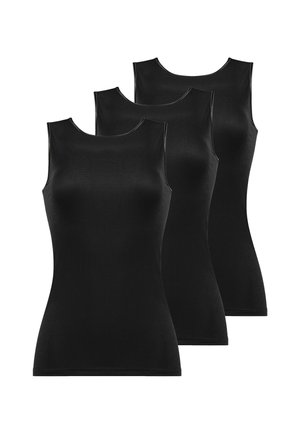 3ER PACK - Undershirt - schwarz