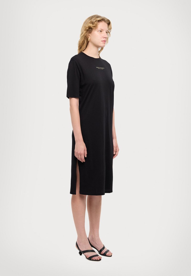 Armani Exchange VESTITO - Jerseyklänning - black