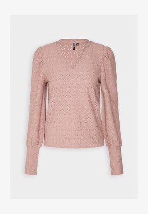 Pieces PCCHRISTY NEW - T-shirt à manches longues - woodrose