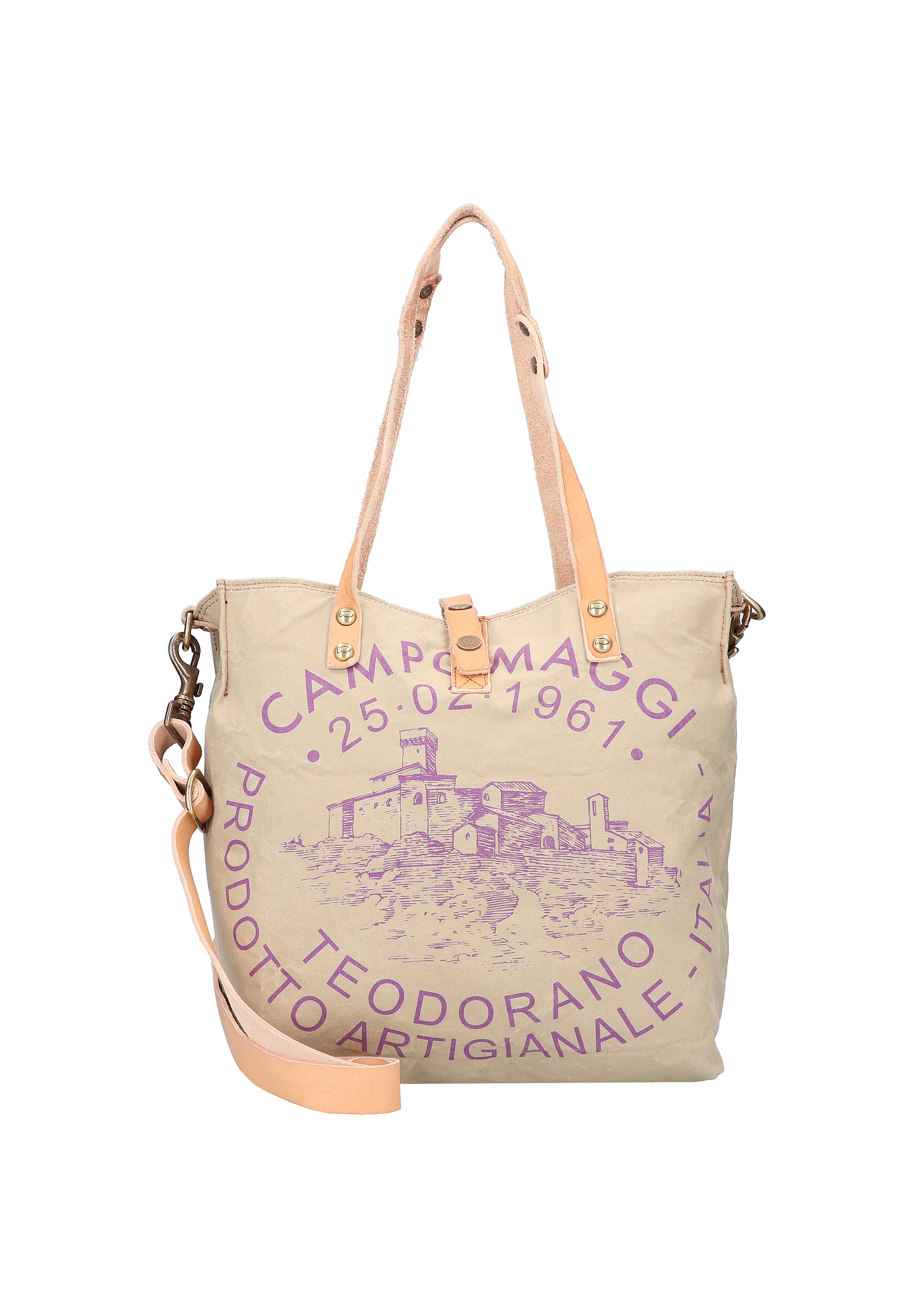 Campomaggi Handbag - beige-prugna/beige - Zalando.de