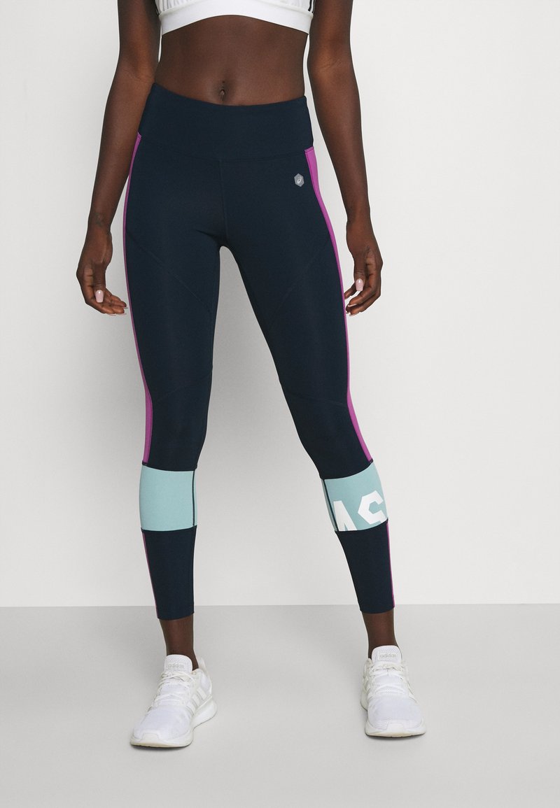 Damen Sportbekleidung | ASICS COLOR BLOCK CROPPED Tights french blue/digital grape/dunkelblau - LV11552 Damen Sportbekleidung | ASICS COLOR BLOCK CROPPED Tights french blue/digital grape/dunkelblau - LV11552