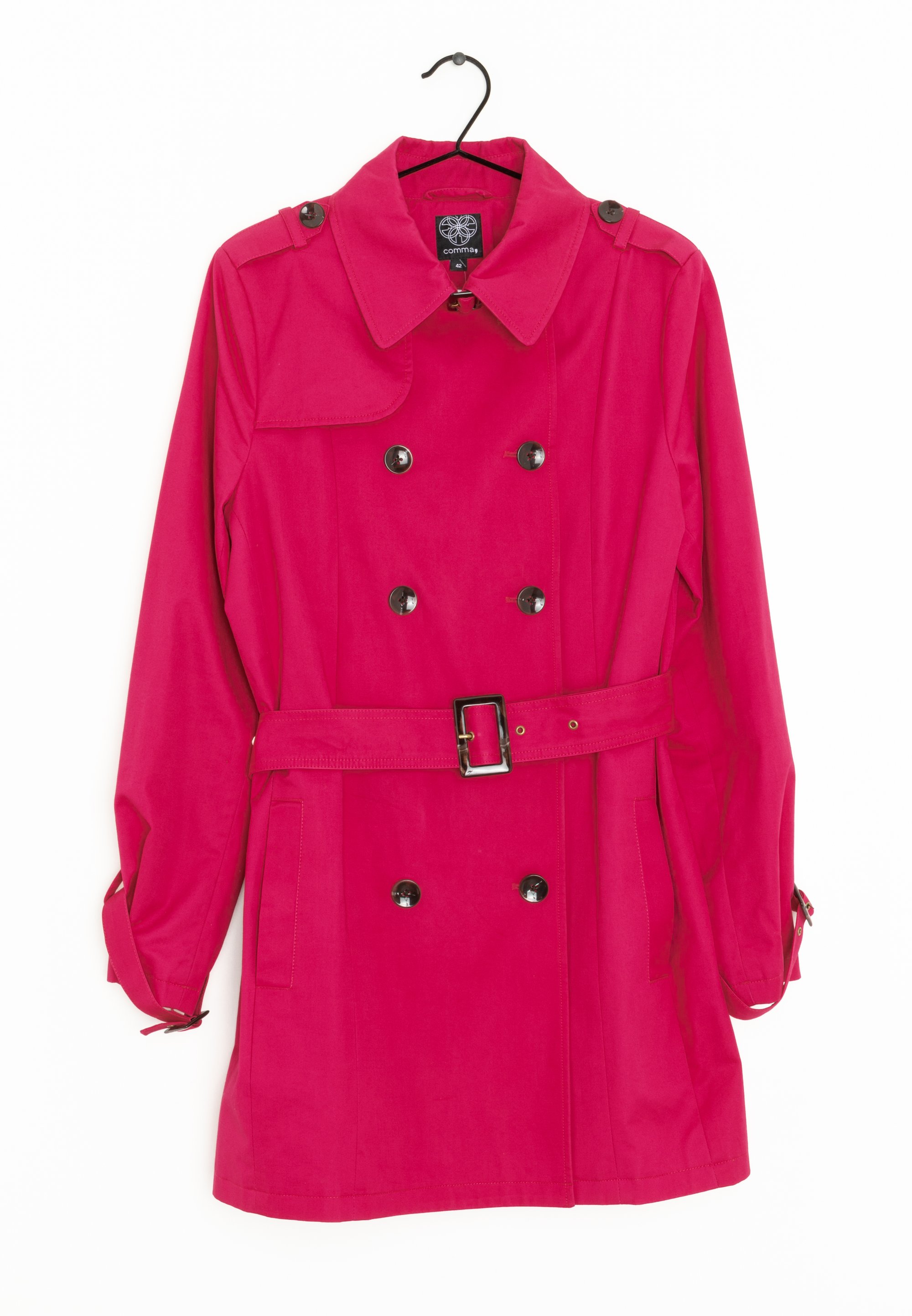 Trench Jacket Comma Trenchcoat Comma Trenchcoat Pink (Pre-owned)