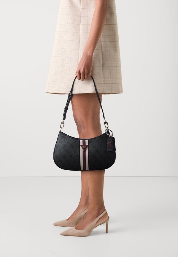 NOELLE TOP ZIP SHOULDER BAG - Handbag - coal