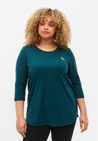 Active by Zizzi WORKOUT  - Langarmshirt - deep teal