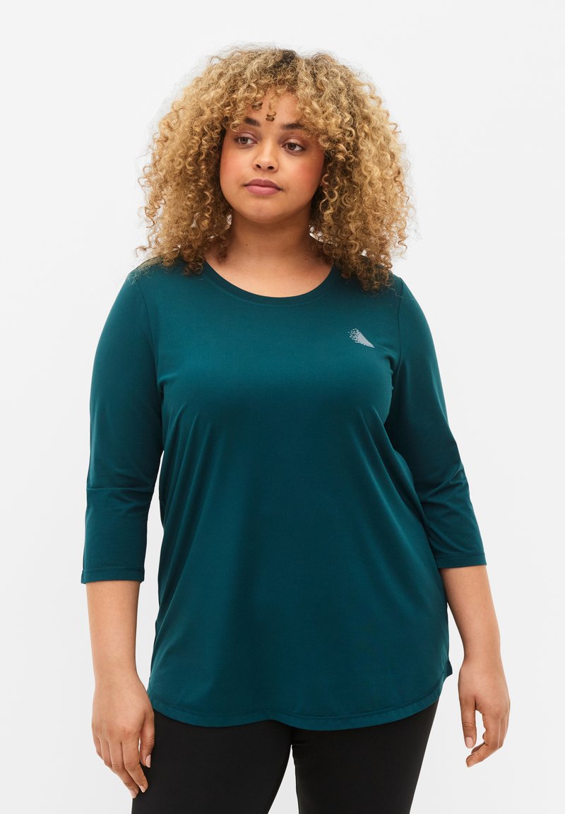 Active by Zizzi WORKOUT - Langarmshirt - deep teal