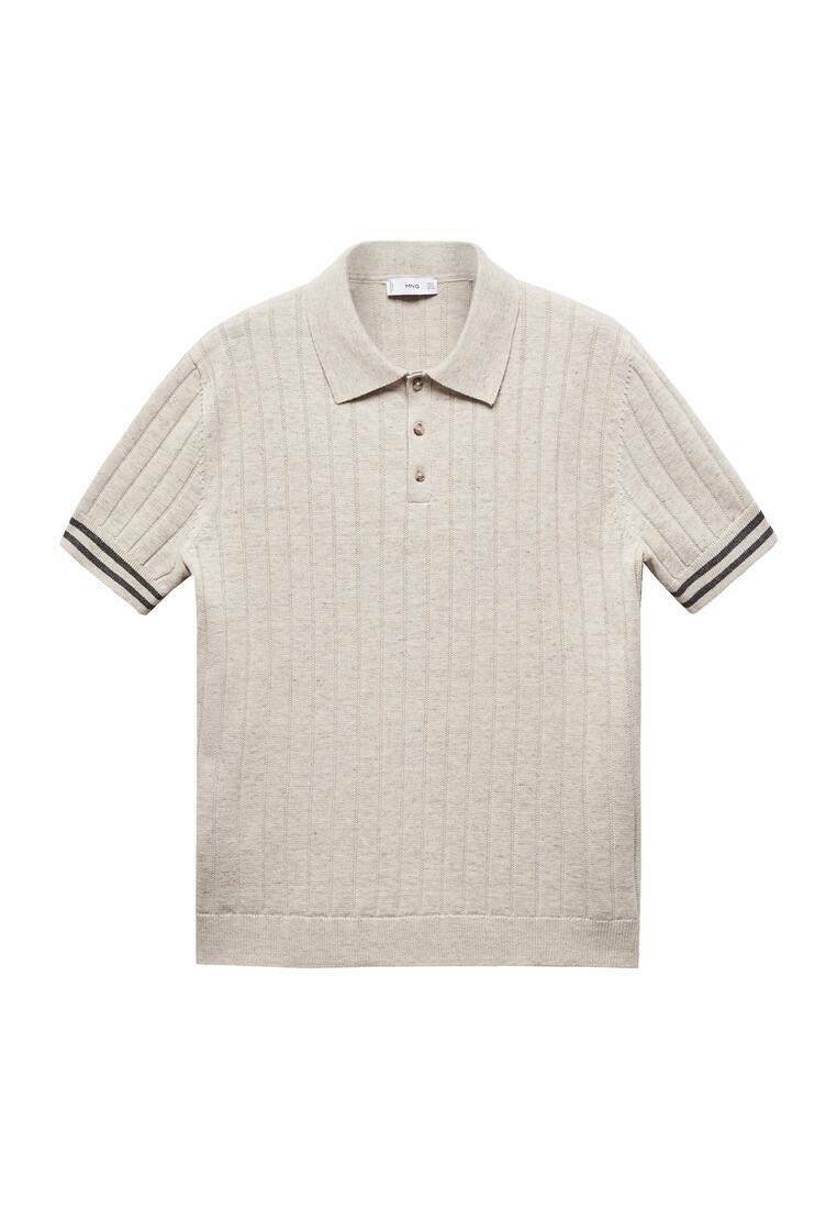 Mango ANDRE - Poloshirt - gris clair pastel/sand - Zalando.de 