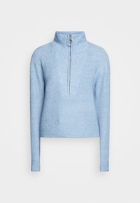 Noisy May NMNEWALICE HIGH NECK - Pullover - bright white/écru