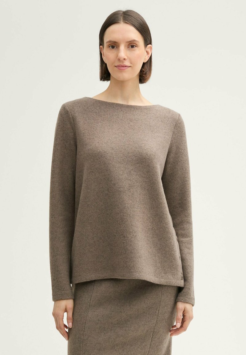TOM TAILOR Pulover - cashew beige melange