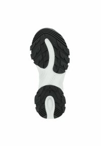 Black rubber outsole with deep treads, white midsole, and a smooth, curved design. Notable "uyun" logo embossed on the sole.