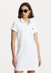 Polo Ralph Lauren - SHORT SLEEVE CASUAL DRESS - Robe de jour - white - 0