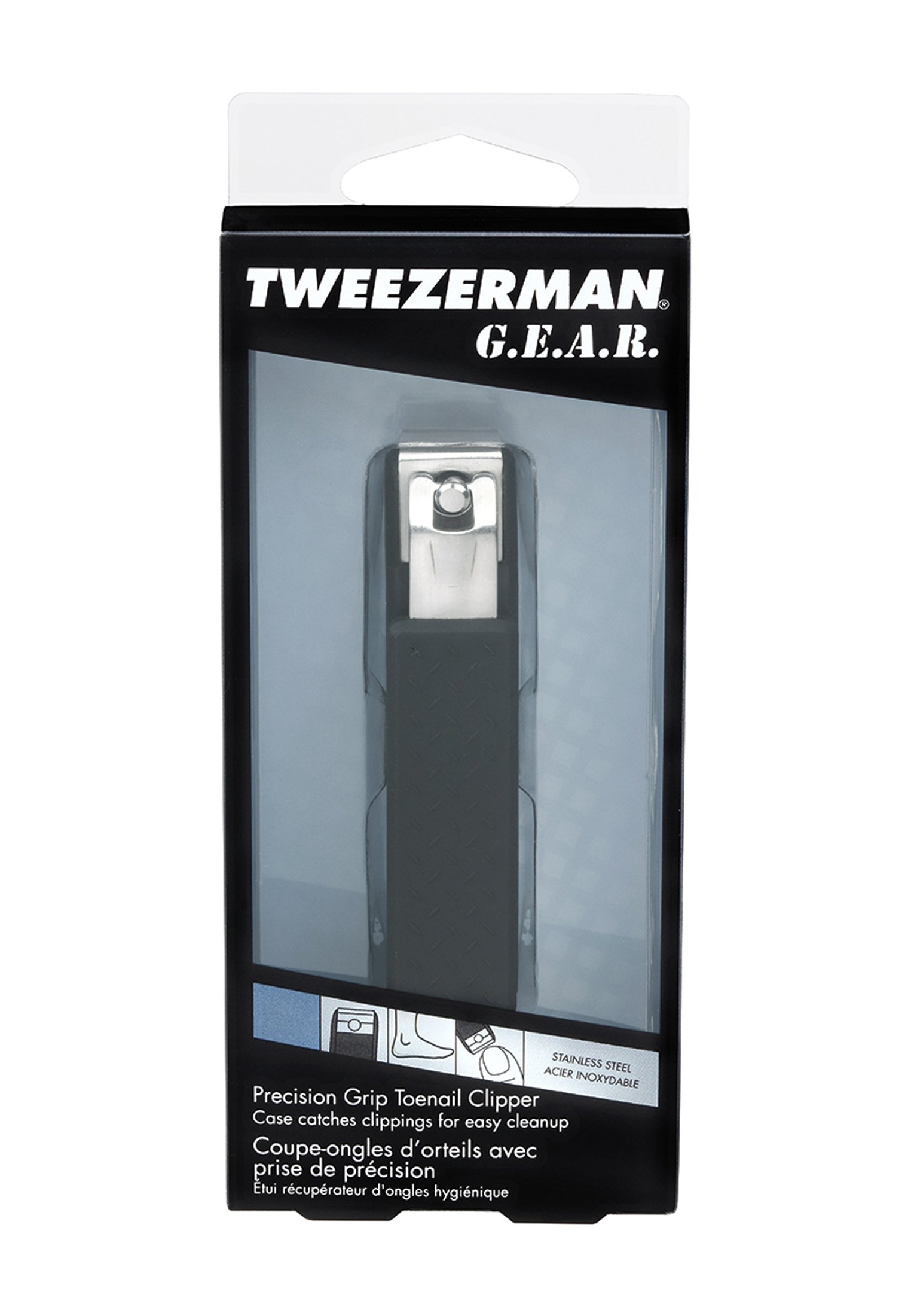 tweezerman precision grip toenail clippers