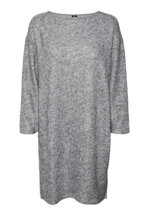 VMBLIS SHORT BOO - Gebreide jurk - light grey melange