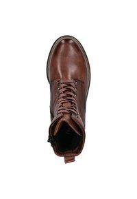 Nelson Enkellaarsjes met plateauzool - bruin