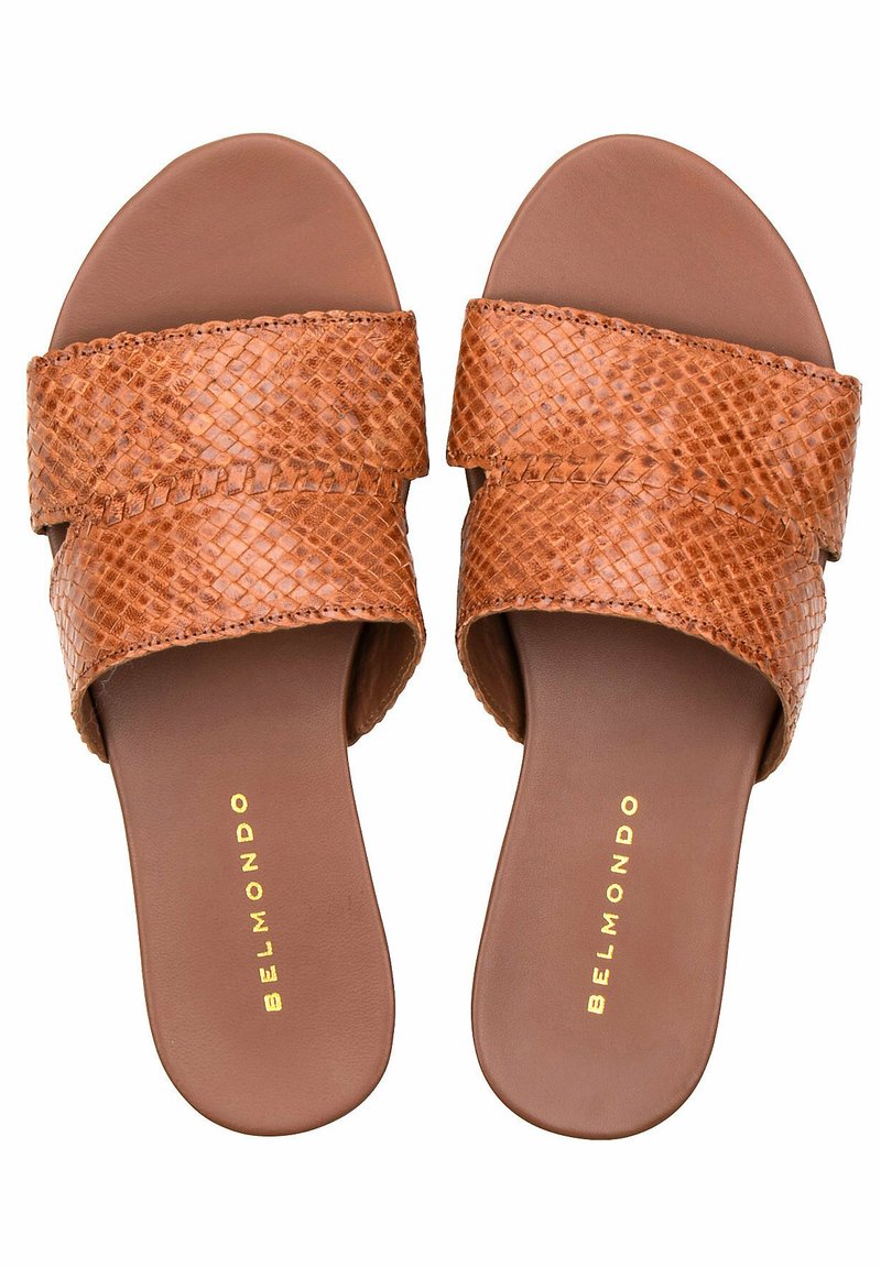 Damen Sneaker | Belmondo Pantolette flach brown/braun - TX28009 Damen Sneaker | Belmondo Pantolette flach brown/braun - TX28009