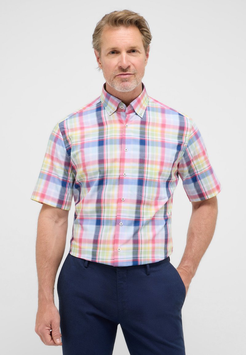 Eterna KURZARMHEMD - MODERN FIT - Camicia - mehrfarbig
