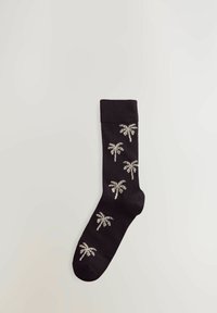 Next 5 PACK REGULAR FIT - Socken - neutral green summer palm tree