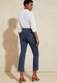 Love & Roses CROP - Slimfit džínsy - mid wash blue