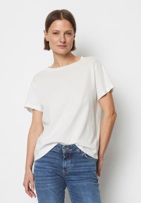 Marc O'Polo - SHORT SLEEVE ROUND NECK LOGO AT BACK NECK - Basic T-shirt - white Thumbnail Image 1