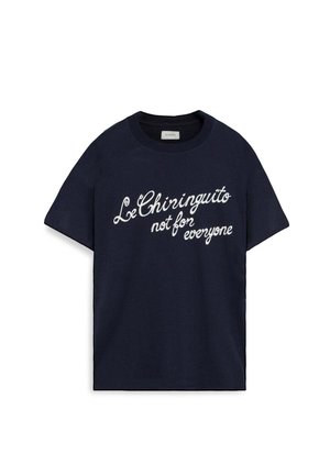 Scalpers, SCALPERS CHIRINGUITO NOTFOREVERYONE TEE - Camiseta estampada - navy
