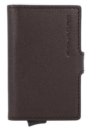 BLUE SQUARE  - Business card holder - dark brown