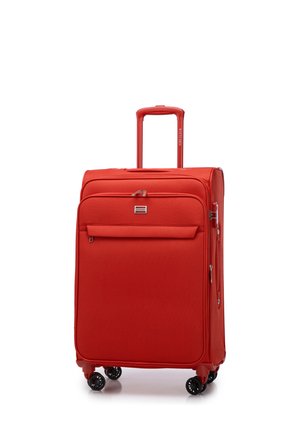 MEDIUM SUITCASE FROM POLYESTER - Valise à roulettes - red