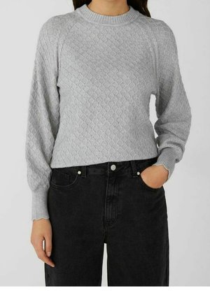 Stickad tröja - grey