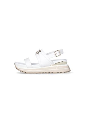 Platform sandals - white