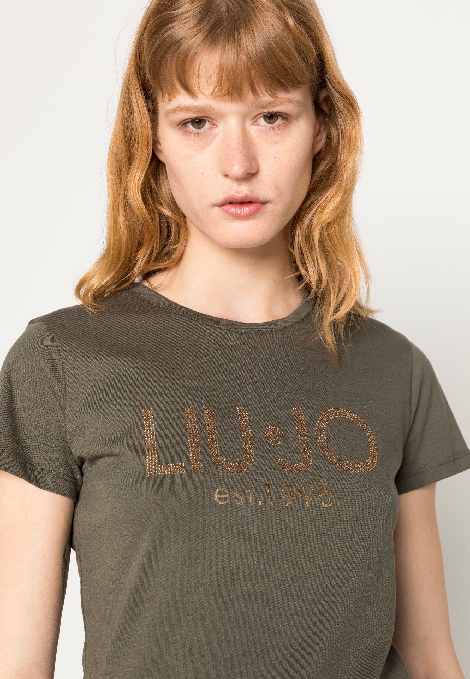 Liu Jo Jeans MODA - T-shirt print - army grün/kaki - Zalando.nl