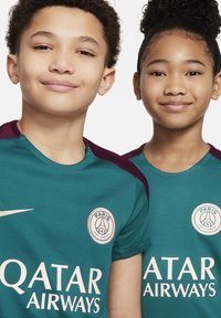 Nike Performance PARIS ST GERMAIN STRIKE TOP UNISEX - Club wear - geode teal geode teal bordeaux guava ice